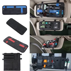 Top Roof Sun Visor Storage Bag Sunshade Holder Organizer for Jeep Wrangler TJ JL JK Gladiator JT 1997-2026 Interior Accessories