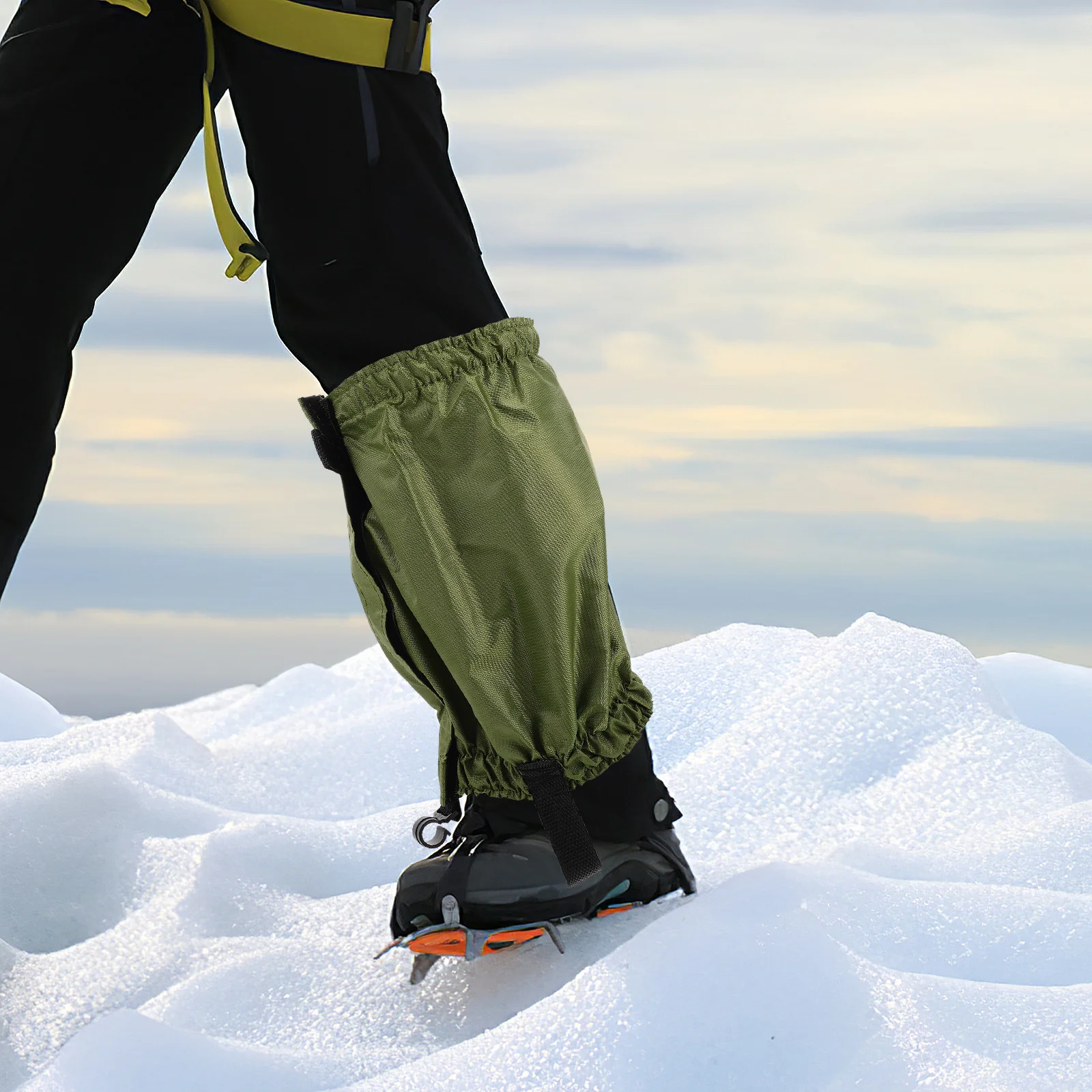 

2Pcs Winter Hiking Leg Gaiters Waterproof Outdoor Snow Boot Guards Ski Leg Covers for Mountain Climbing Trekking Walking