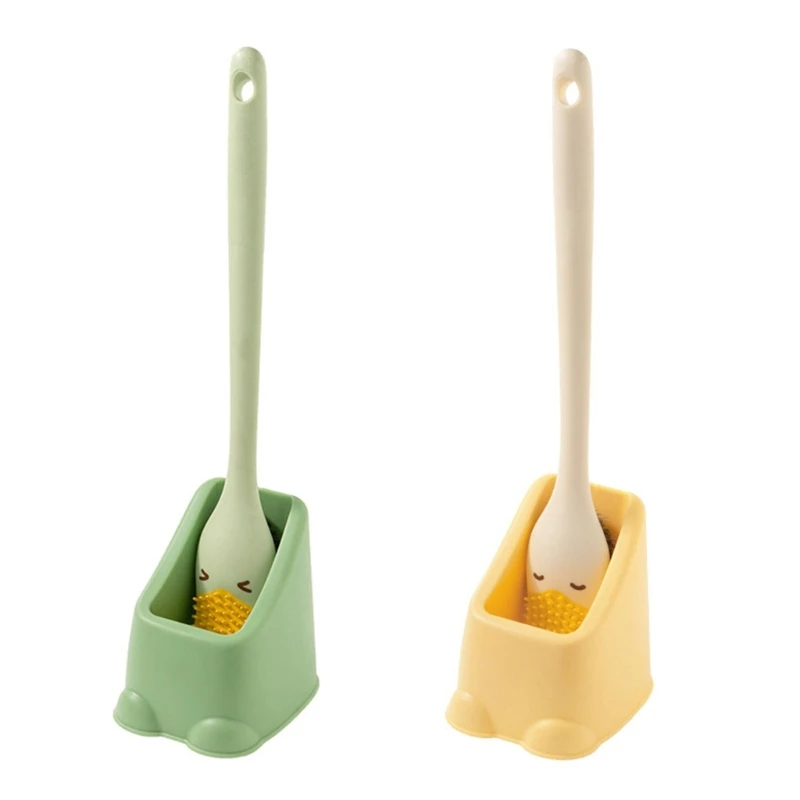 

Duckbill Bathroom Scrub Brush Easily Clean Hard to Reach Areas, Remove and