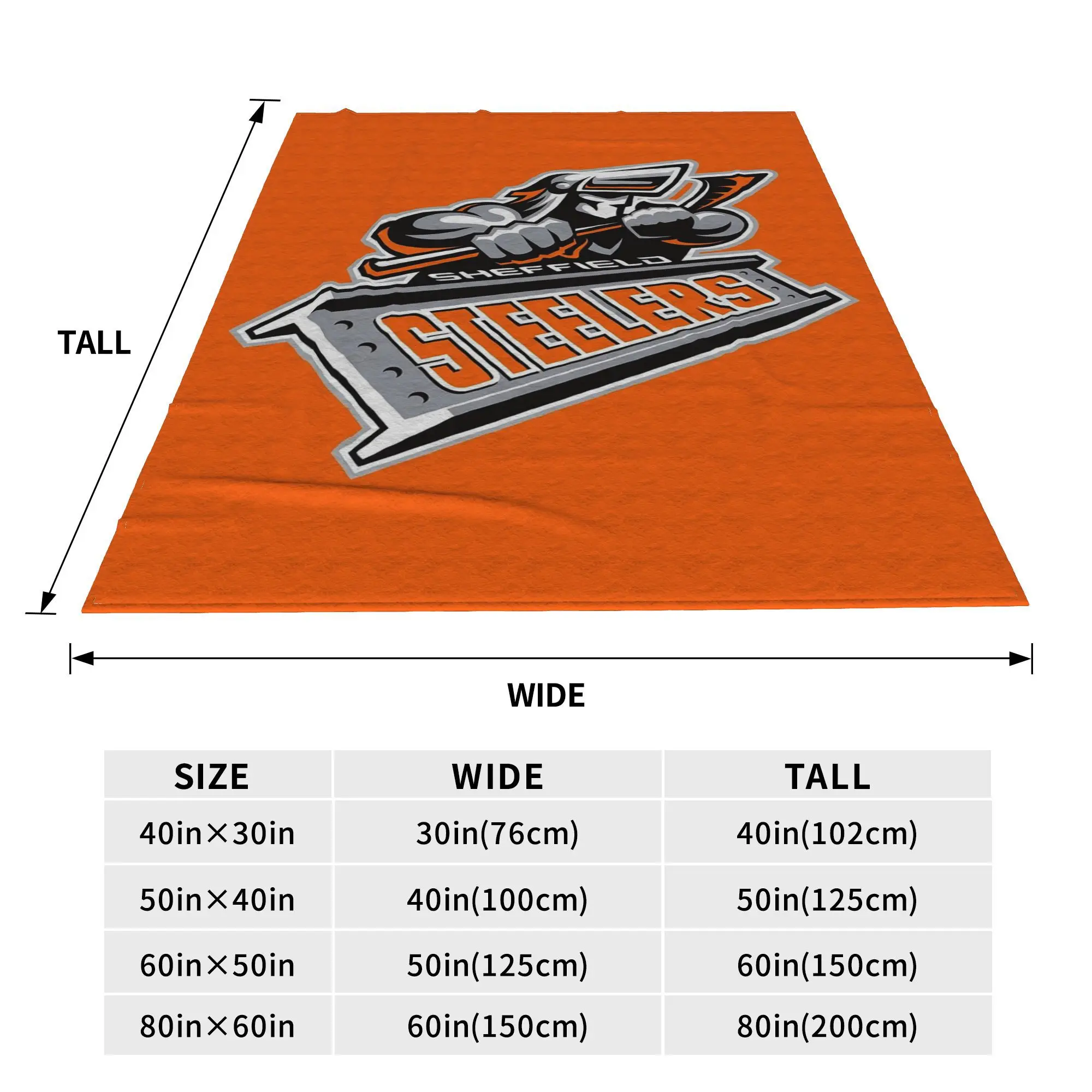 Sheffield Steelers Blanket Soft Warm Flannel Throw Blanket Bedspread for Bed Living room Picnic Travel Home Couch
