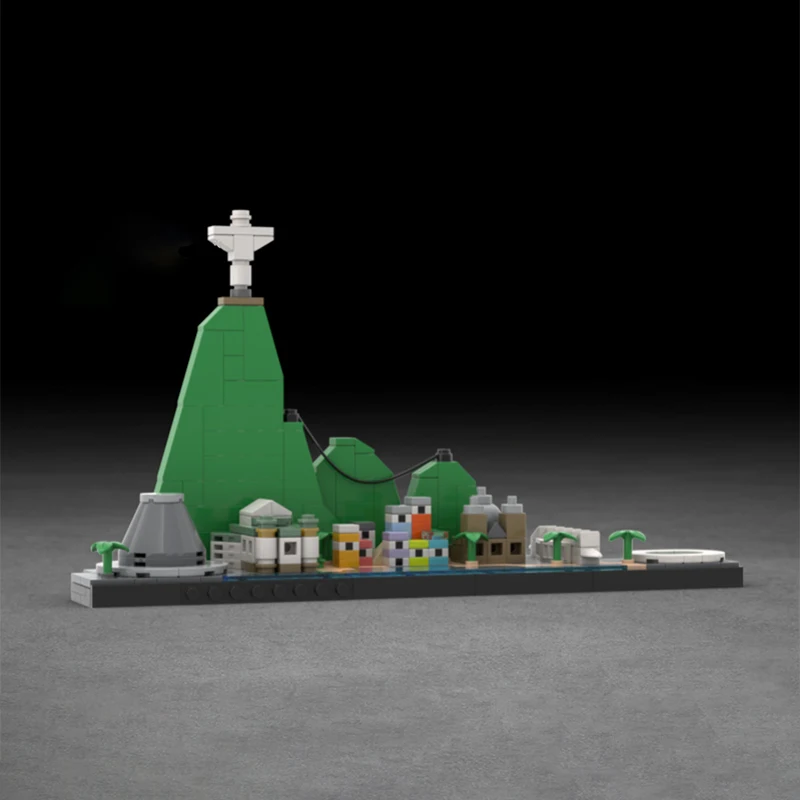 Street View Model MOC Bouwstenen Rio's Karakteristieke Gebouwen Modulaire Technologie Cadeau Vakantie Monteer Kinderen Speelgoed Pak