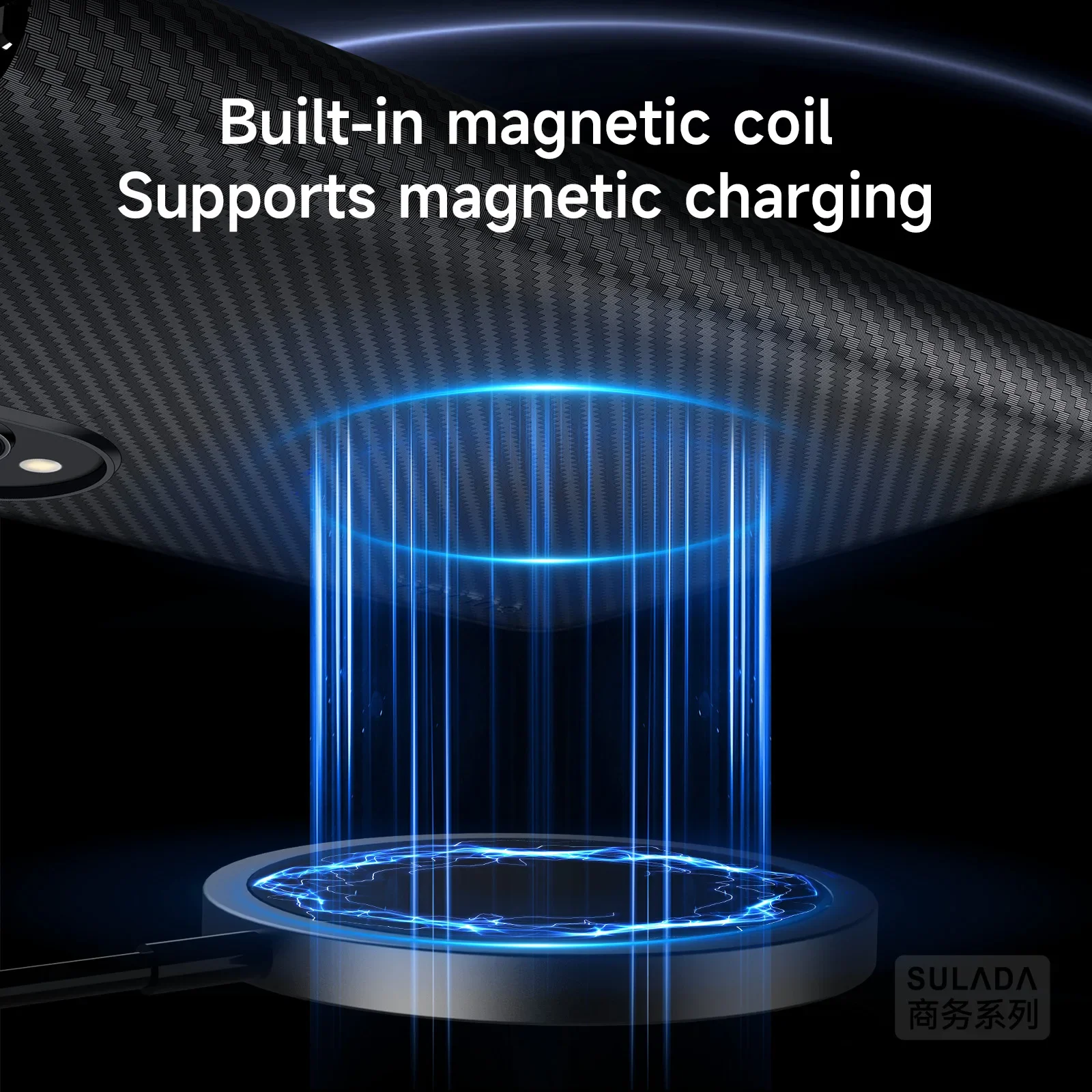 Inteligentne etui z klapką do Samsunga Z Fold 8, Fold 7, 6, 5, W26, z teksturą Kevlaru Sulada, z przegródką na karty i wbudowanym magnetycznym uchwytem na telefon. — zdjęcie produktu 4