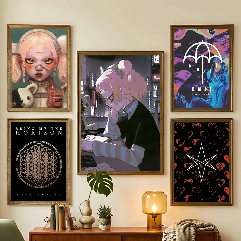 Rock Band B-Bring M-Me The H-Horizon Poster Living Room Bedroom Bar Cafes Wall Home Decoration Gifts