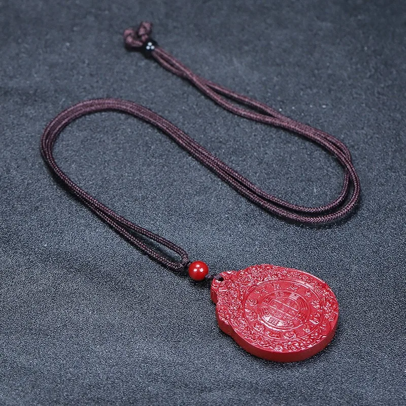 Cinnabar Token Pendant of Jiugong Bagua Zodiac