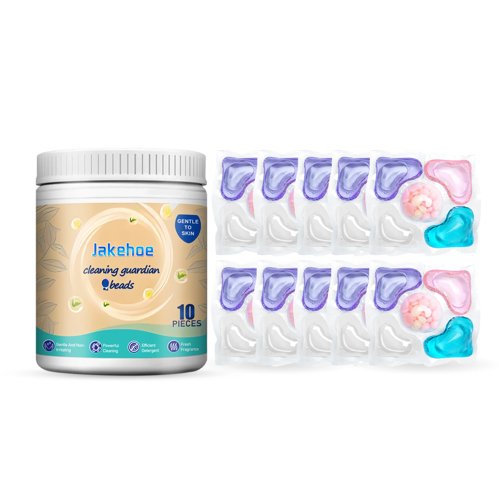 Laundry Detergent Pods with Fragrance, Gently Cleans Stains and Dirt for Daily Laundry