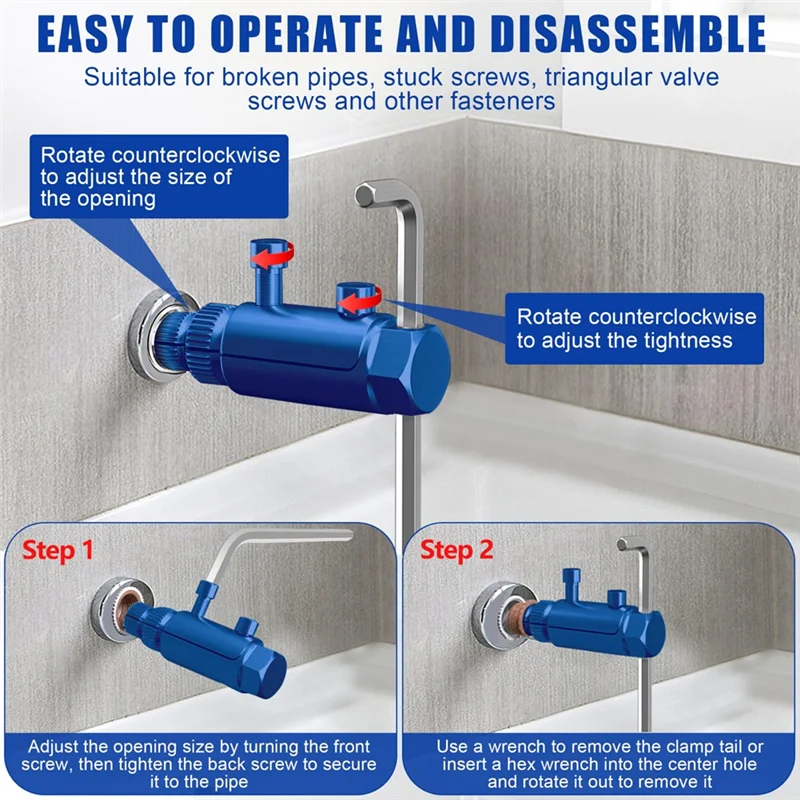 

A93Z 2025 Набор съемников болтов с зачищенными винтами, инструмент для извлечения сломанной трубы, новый инструмент для удаления сломанного крана