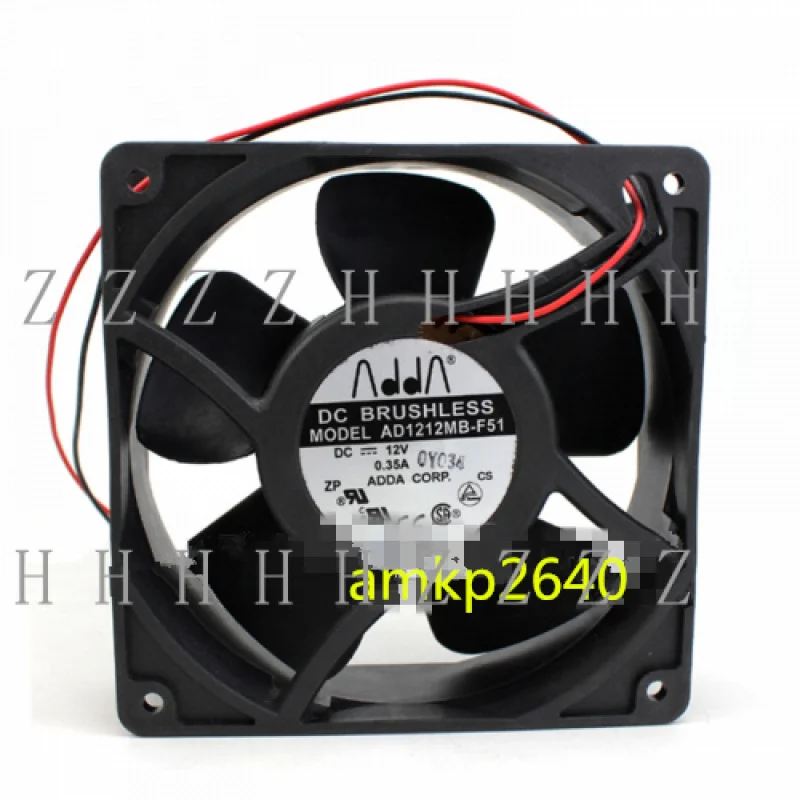 

Z for ADDA fan AD1212MB-F51 12038 12V0.35A12 cm 2-wire ball cooling fan #am3