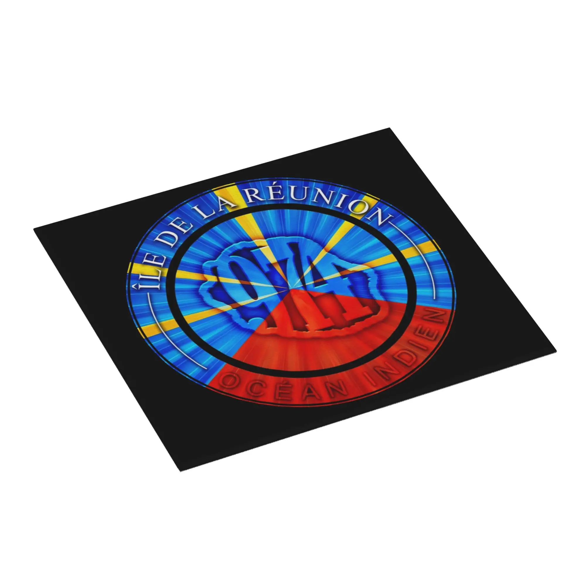 Drying Mat For Kitchen 974 Reunion Island Flag Water Absorbent Waterproof Reusable  On Slip Kitchen Counter Protector Mat