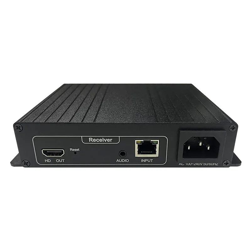 KVM Video Extender AMS-HE120K with Transmitter&Receiver Support 4K 120M RJ45 Ethernet CAT5E/6 Fiber for PC TV