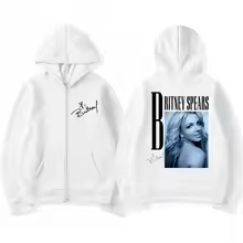 Hip Hop Singer Britney Spears Zip Up Hoodies