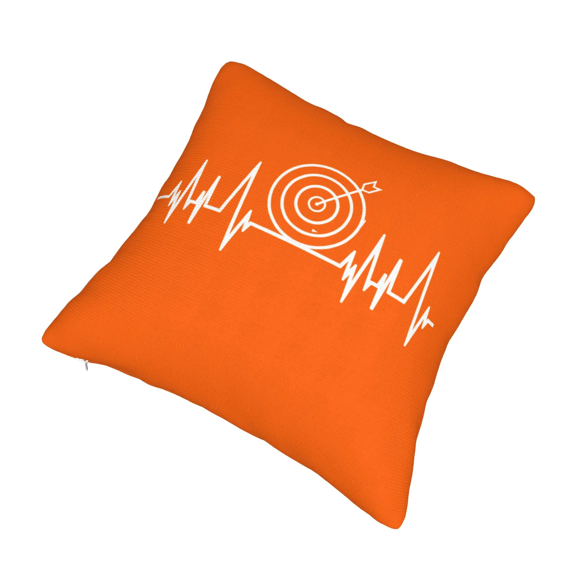 Archery Target Heartbeat Cushion Cover 40x40cm Archer Bow Hunting Lover Soft Nordic Pillow Cases Living Room Decoration