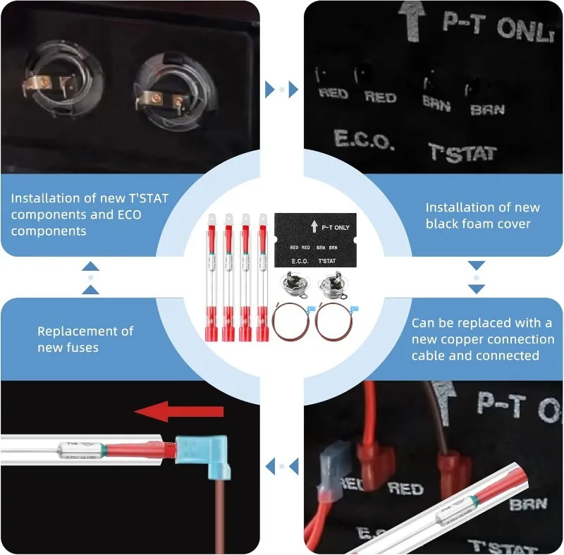 Atwood RV Water Heater Safety Accessories, Thermal Cutoff ECO Thermostat Kit 93866 91447 & More, 9-Pack Thermal Protection #5