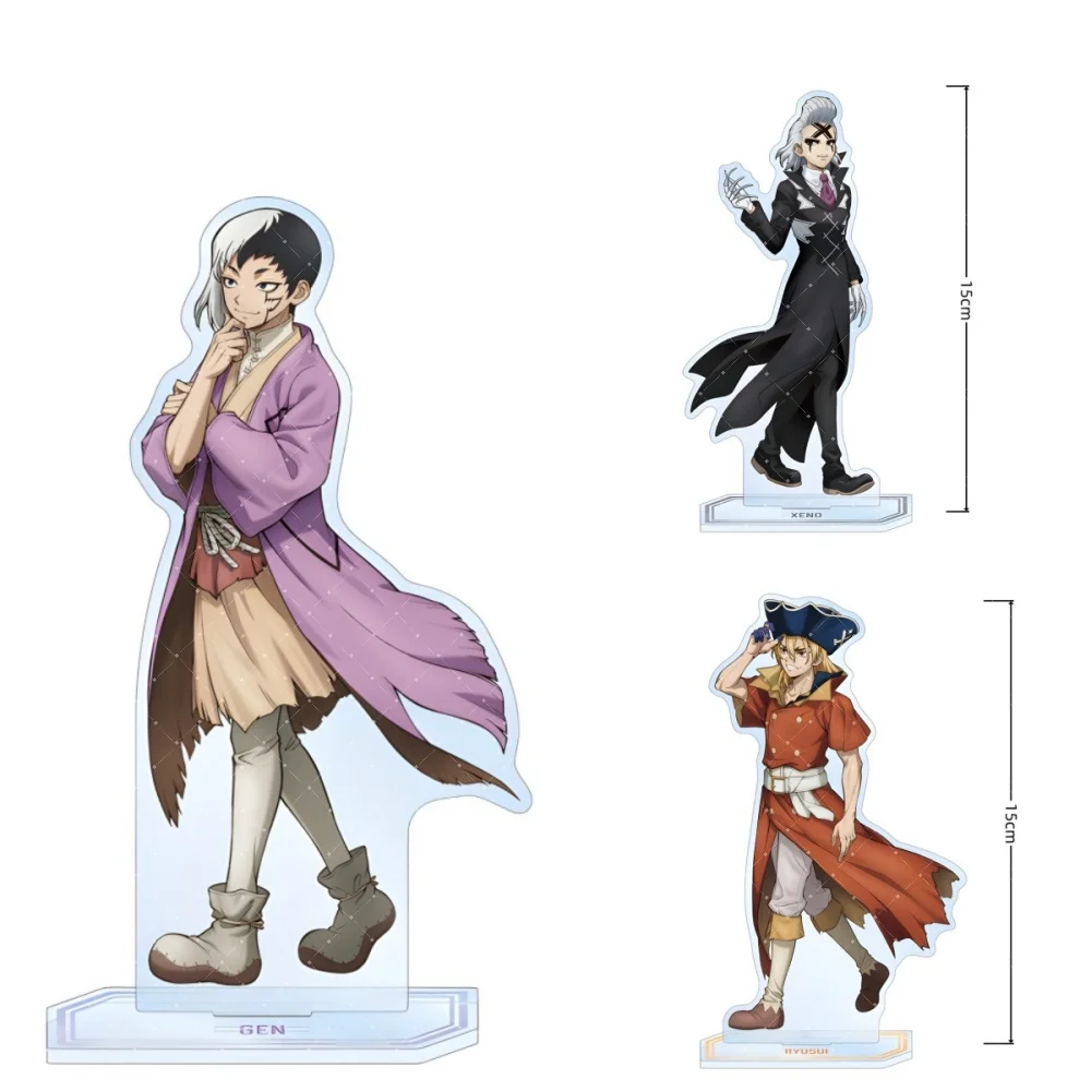 Dr. STONE Acrylic Standee Double Sided Dr. Xeno Stanley Snyder Anime Peripheral Desk Decoration Collectible Gift keychain