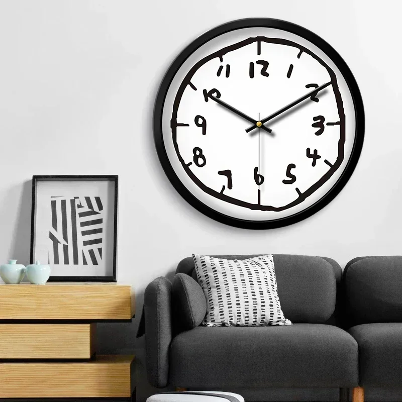 Nordic Decoration Wall Clocks Art Mural Elegant Modern Silent Wall Clocks Electronic Simple Design Home Decor Duvar Saati LLWC