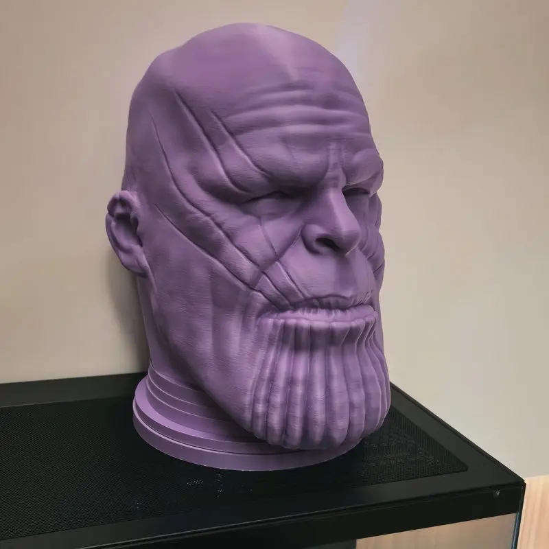 Soporte para auriculares Marvel Thanos, figura de resina impresa en 3D, decoración de escritorio para el hogar, adorno coleccionable, regalo sorpresa para fanáticos