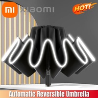 XIAOMI MIJIA Big Umbrella Windproof Strong With Reflective Stripe Reverse Automatic Fold UV Umbrella Insulation Portable Parasol