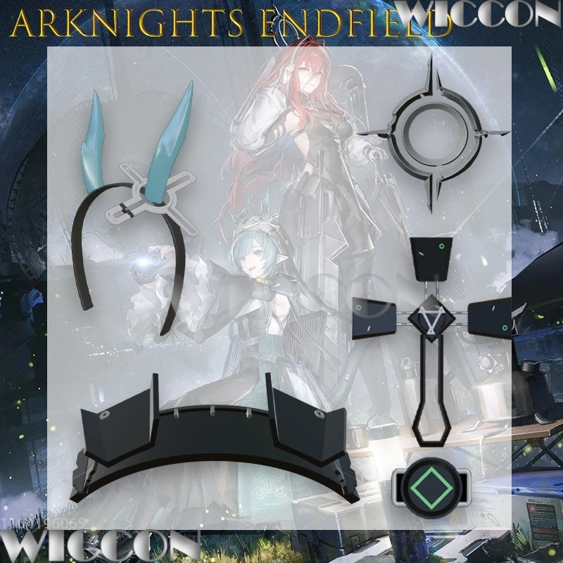 

Повязка на голову Arknights Endfield Avywenna, светящийся головной убор Yujin Endministrator Xaihi Horn Glowing Halo, головной убор Ember Head, для Навидада и Карнавала