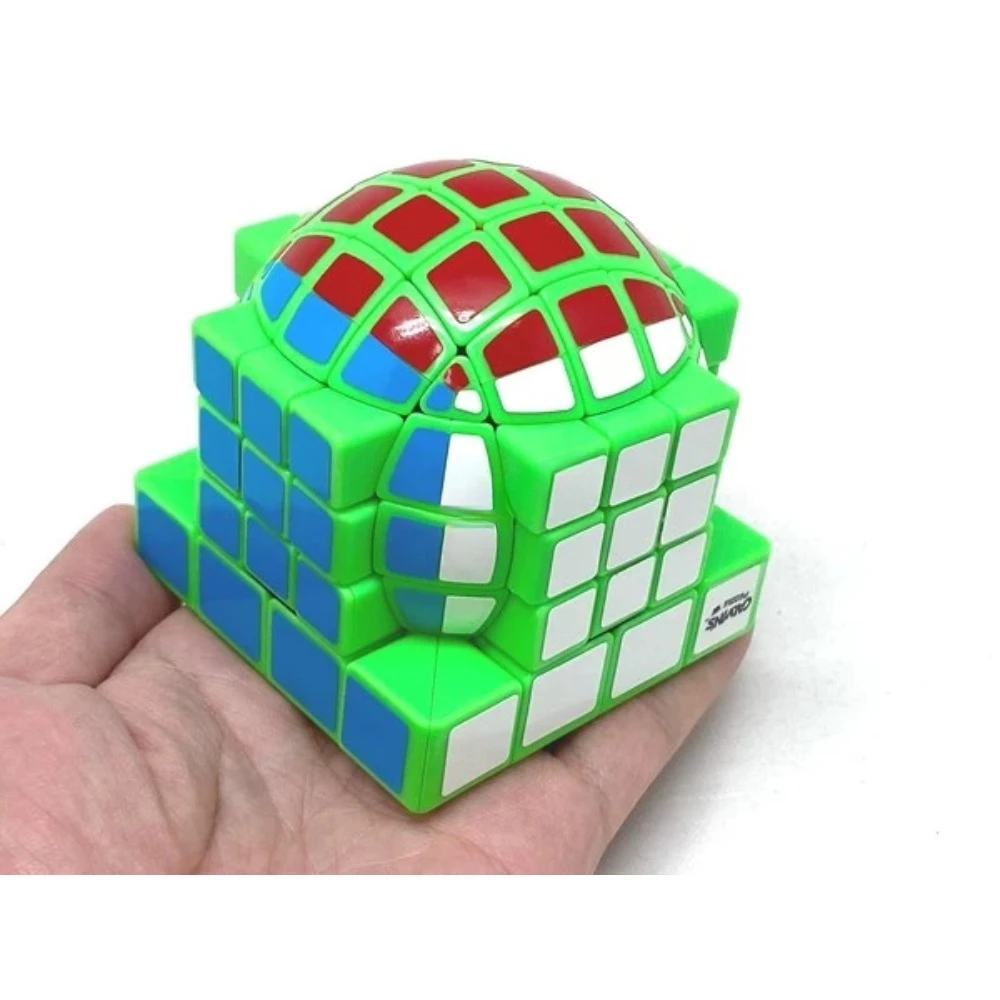 Calvin's puzle Cube 4x4x4, Tony Trophy Infinity Cube, cuerpo verde, edición limitada, juguetes para niños de 6 a 12 años, Cubo mágico 4x4