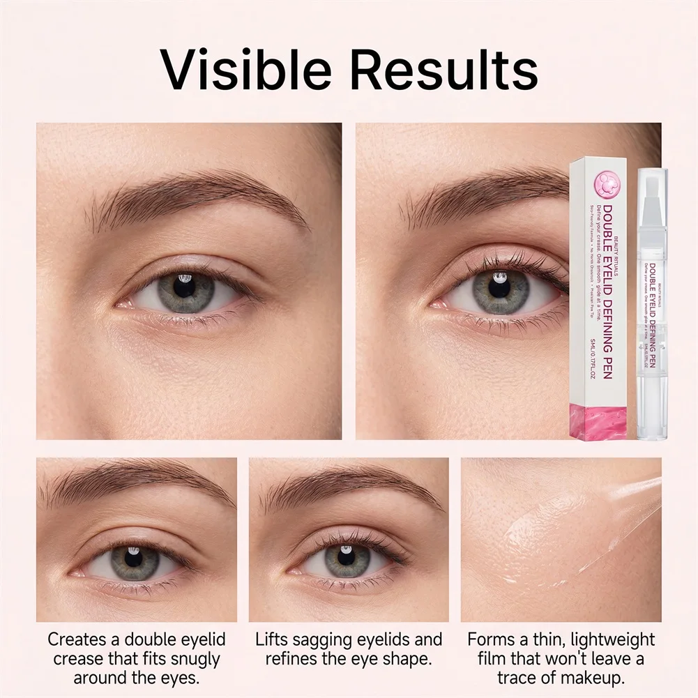Double Eyelid Styling Cream Pen Natural Shaping Makeup Tool Invisibles Effect Transparent Glue Gentle Safe Makeup Styling
