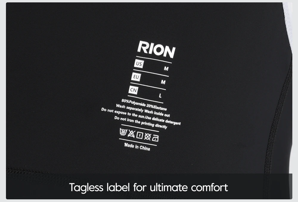 RION Herren Radsport-Trägerhose Rennrad MTB Tights Dolomiti 8H Polsterung Pro Fahrradbekleidung Sommer Sportbekleidung Atmungsaktiv – Detail 19