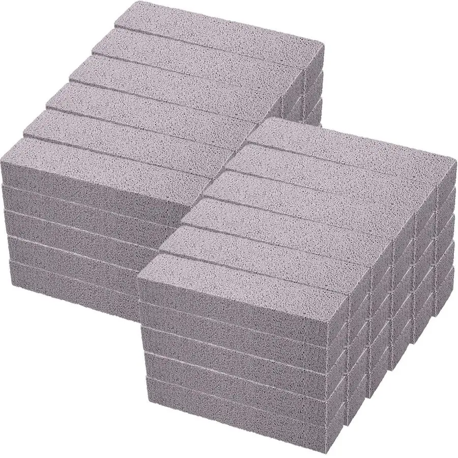 

60 Pieces Pumice Stone for Cleaning, Pumice Scouring Pad Bulk, Hard Water Stain Remover, Cleaning Stones for Toilet, Bowl, Pool,