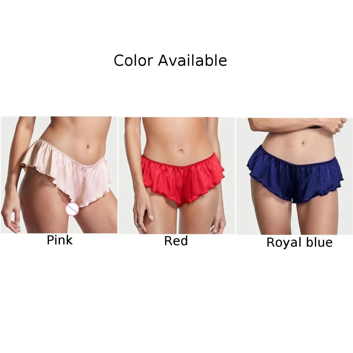 Mens Underpants Mens Underwear Polyester Regular Satin Sexy Shorts Sissy Sissy Panties Skirt All Seasons