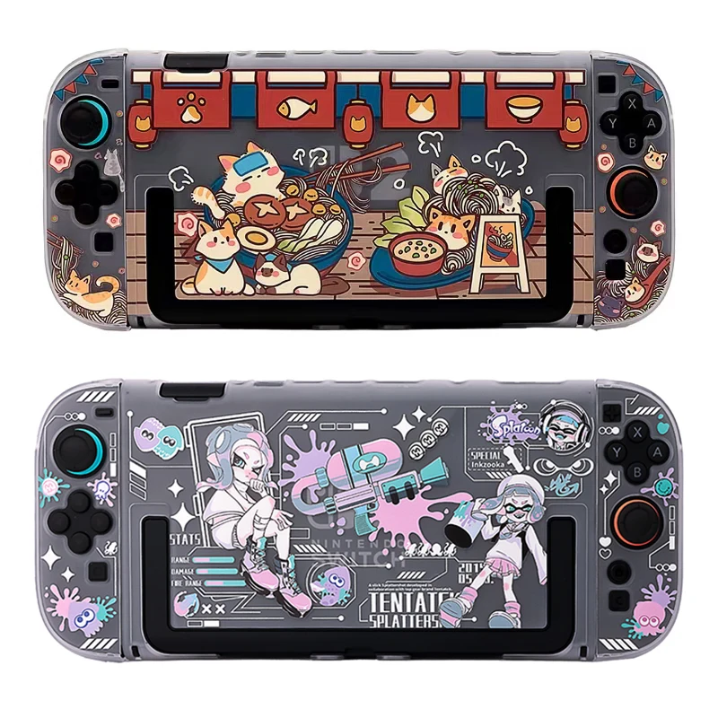

Matte PC Hard Case for Nintendo Switch 2 Split Protective Case Cute Catty Cartoon Cover Anti-scratch Protector Case for Switch 2