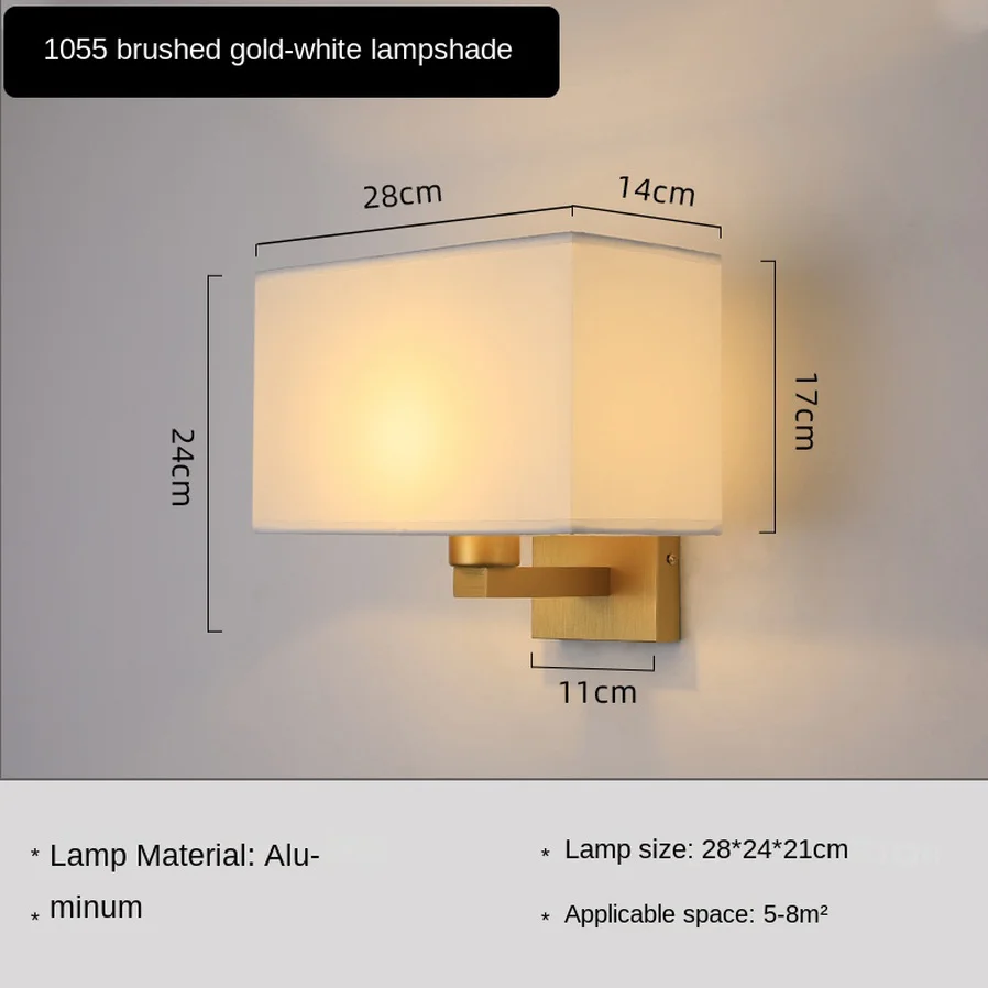Lámpara de pared LED minimalista y moderna para sala de estar, dormitorio, balcón, pasillo