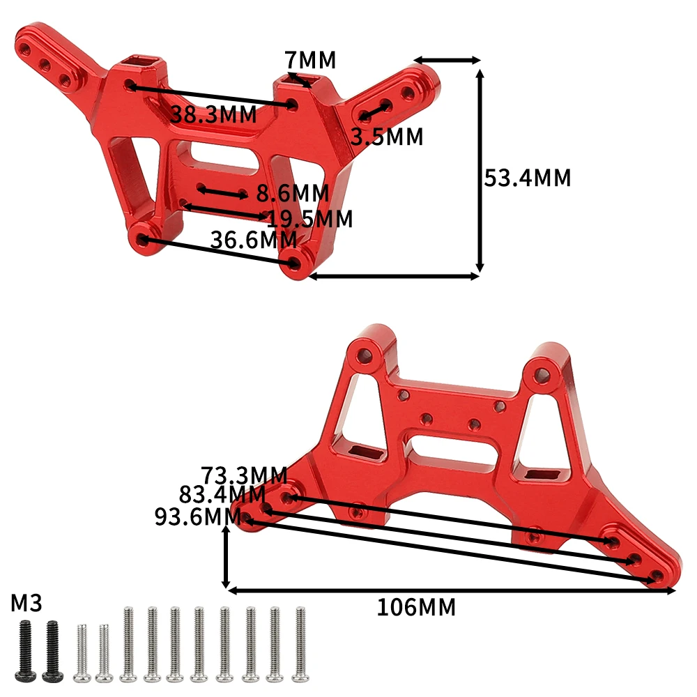 Metal Shock Tower 80.2g For UDIRC UD1201 UD1202S PRO RC Car Upgrade Parts RC Shock Mount Bracket Replacement