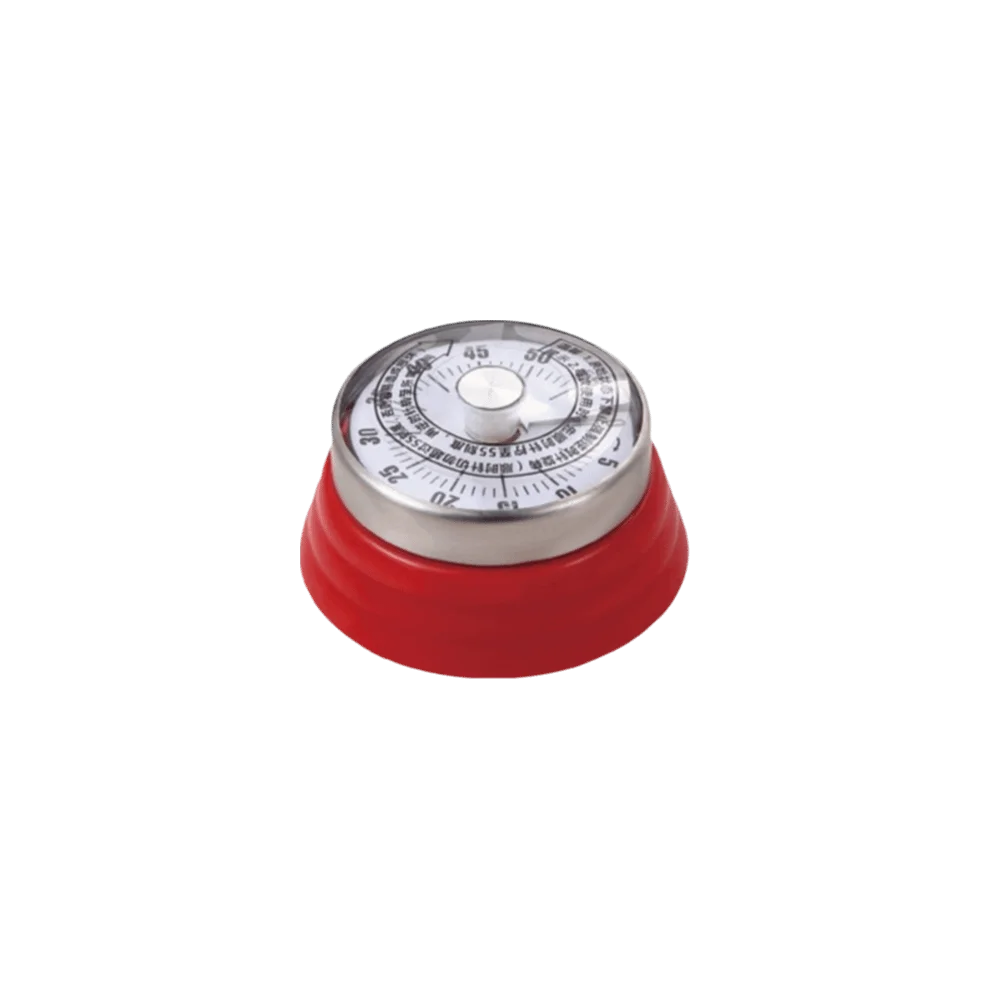 Magnetic Suction Countdown Alarm Clock Mechanical Operation Battery Free Kitchen Cooking Timer 60 Minutes Visual Display