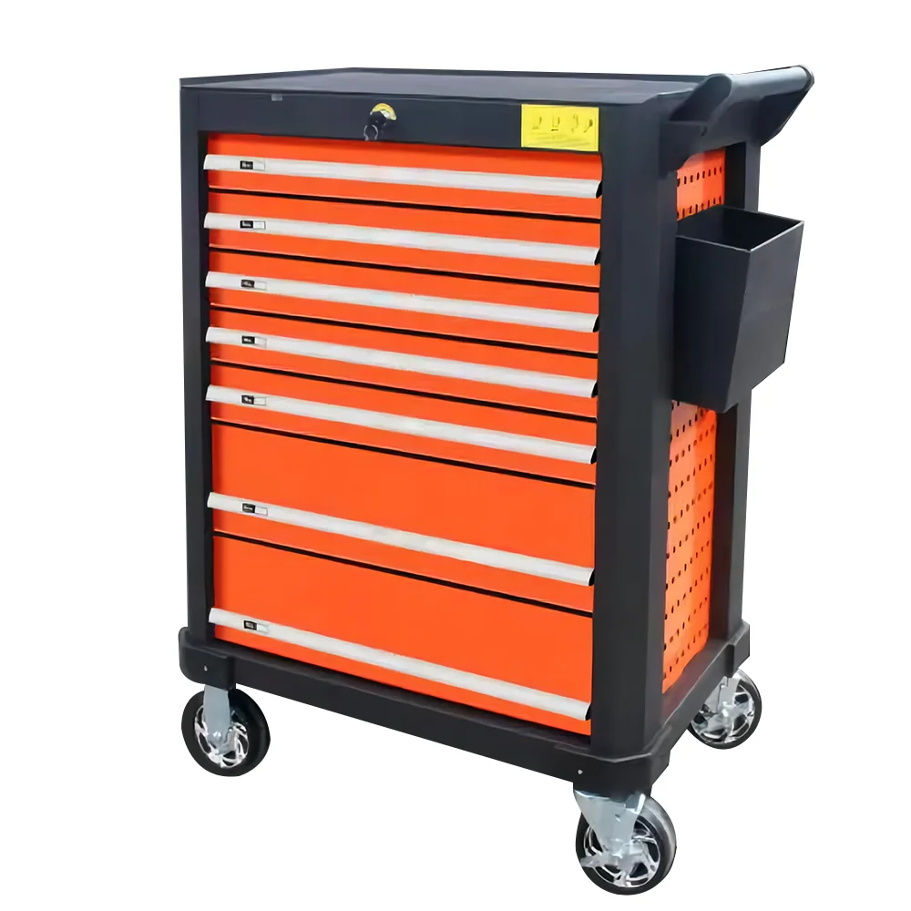 

Tool Sets Rolling Box Heavy Duty Tool Chest 7 Drawers Tool Cabinet Cart Trolley Tool Box with Wheels