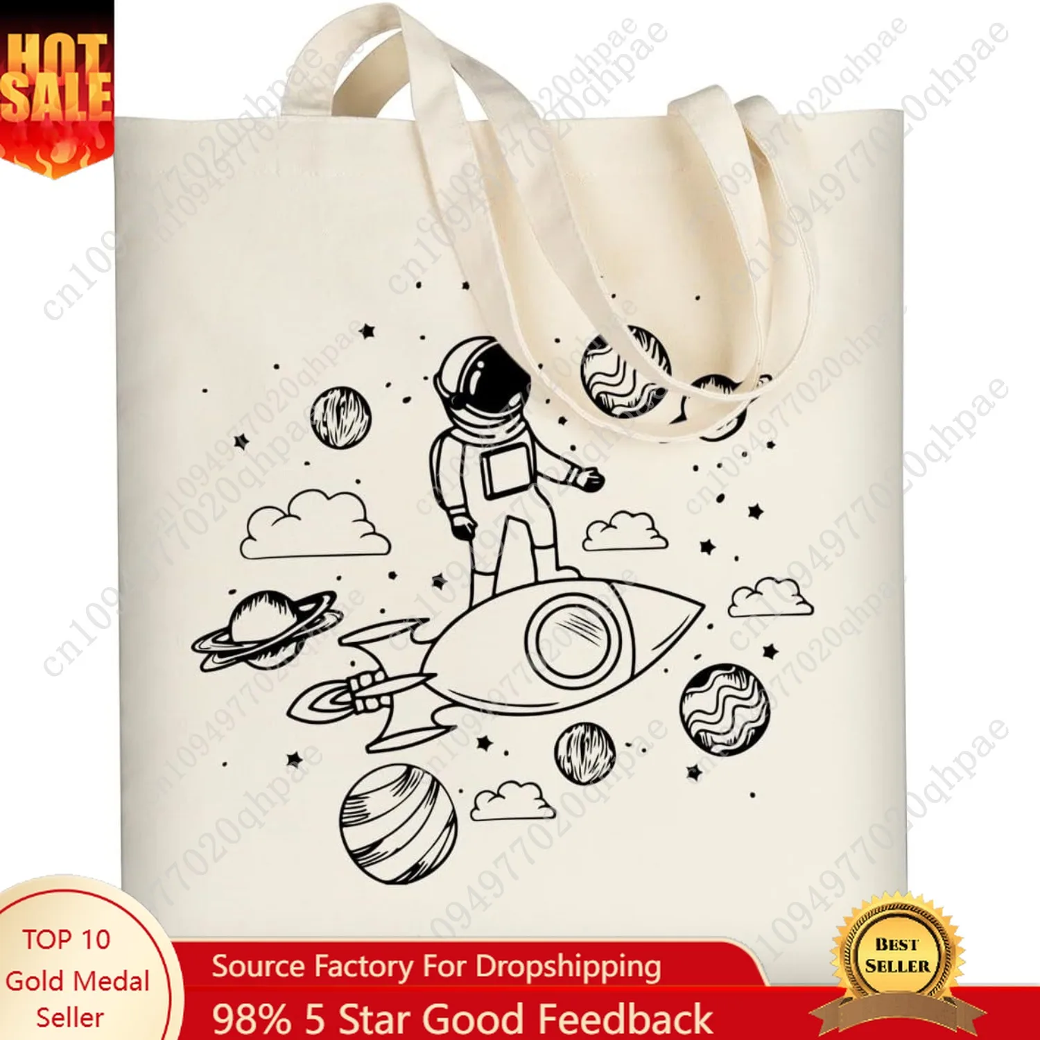 

AUSVKAI Canvas Tote Bag Aesthetic Cute For Women College Grocery Bag Cotton Cloth Beach Totes Gift