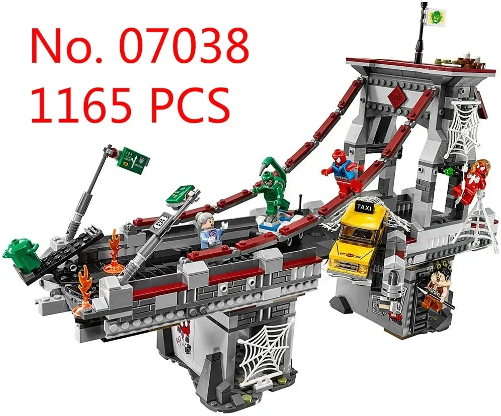 1156Pcs Web Warriors Ultimate Bridge Compatible 76057 Building Block  Brick Education Toys For Children  Christmas Gift