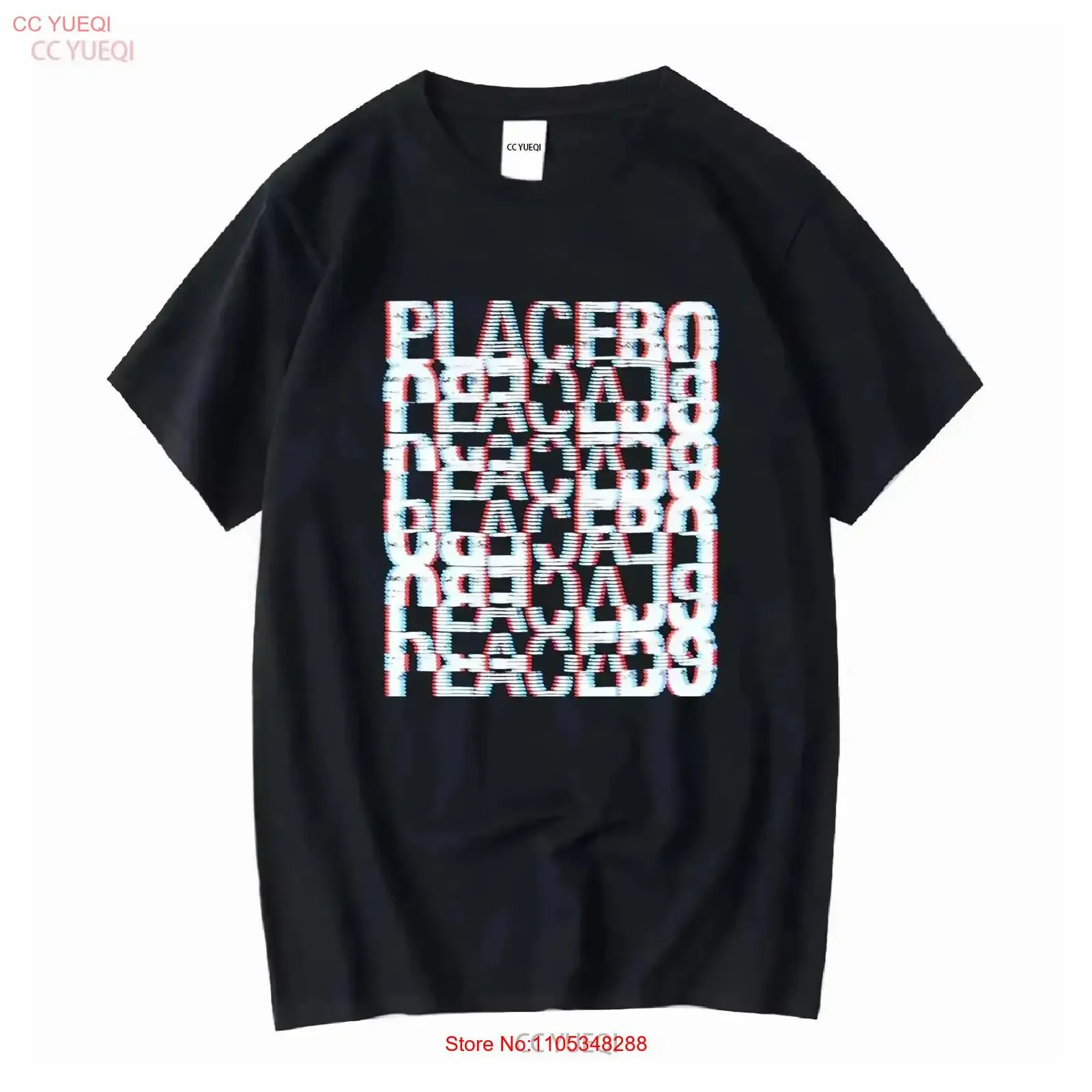 Camiseta de la banda Placebo, merchandising del concierto de la gira NA 2023, rock alternativo, britpop, talla XL, estilo vintage, lavada, elegante, elástica, transpirable, a la moda