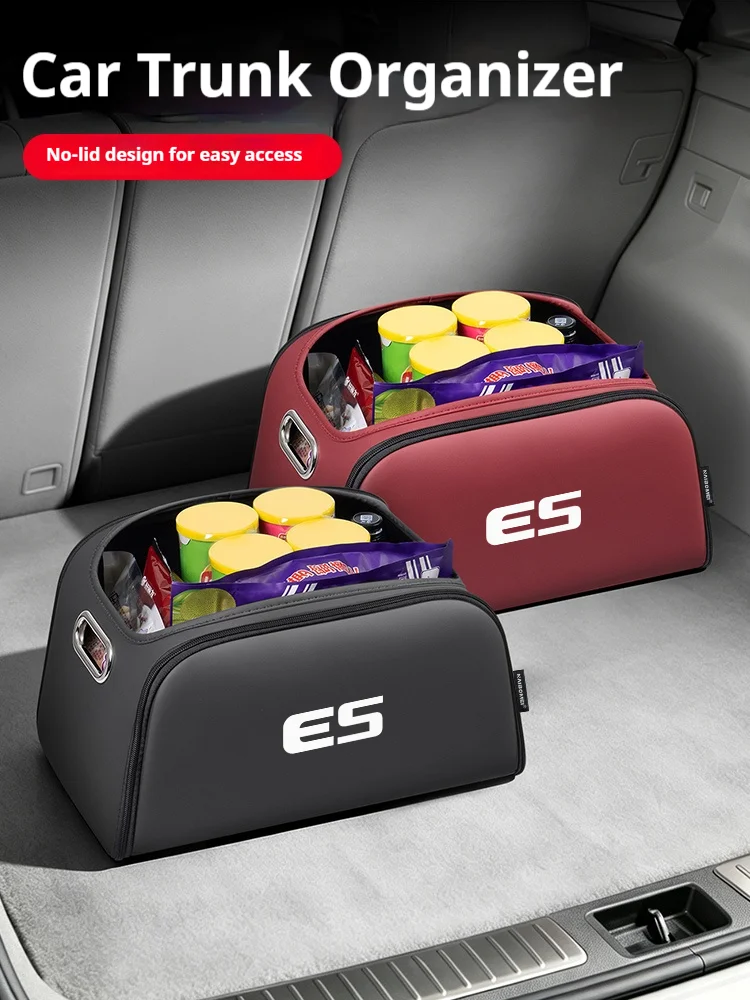 Car Trunk Organizer Box Storage Bag with Built-in Pocket Leather Material Waterproof Anti For Lexus F Sport ES GS RX Accessories
