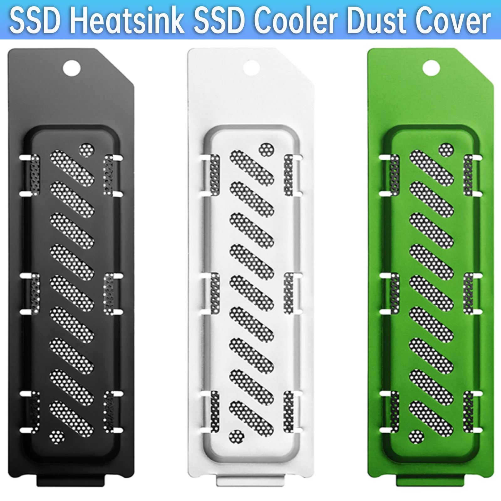 SSD Heatsink Dust Cover Radiator Dust Cover Breathable Hole Cooling and Dust Proof for PS5 Slim M.2 NVMe 2280 SSD Expansion Slot