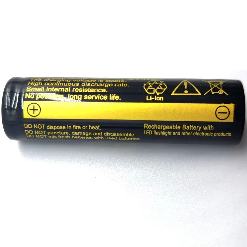 100% brand new original 3.7V tr18650  high capacity battery lithium ion rechargeable battery for flashlight + wholesale