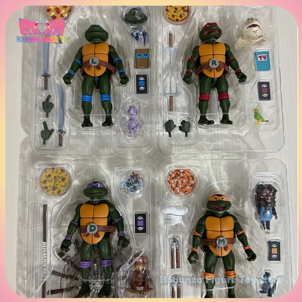 

В наличии NECA VHS Leonardo Leads Черепашки Фигурки Пицца Клуб Модель Фигурки Подлинные Коллекционировать Памятные Игрушки На День Рождения Подарок