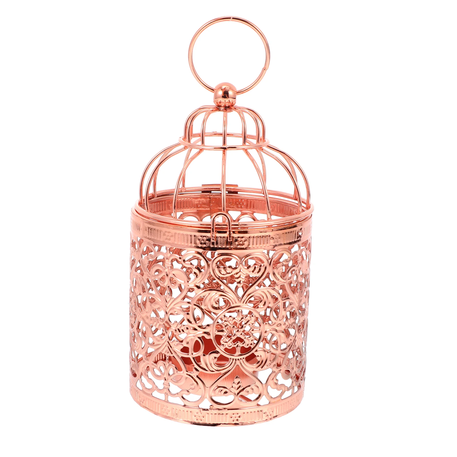 

Iron Birdcage Holder Gold Plated Creative Cage Candlestick Home Decor Living Room Bedroom Coffee Shop Bar Metal Bird Cage