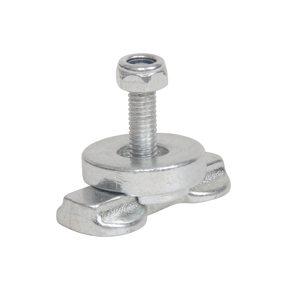 قضبان ربط بمسمار ملولبة مزدوجة ، قضبان مسار L لسرير الشاحنة أو المقطورة للتحكم في البضائع ، 4 * ، M6 ، M8 #5