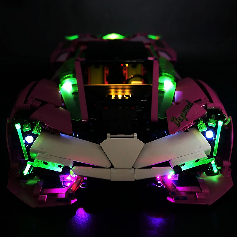 Diy Rc Led Light Kit Voor Lego 10246 Technische Sportwagen (Alleen Led Licht, Zonder Blokken Model)