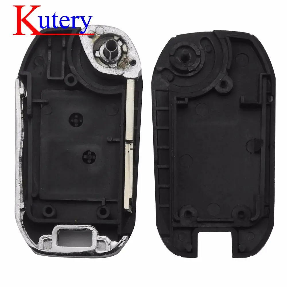 jingyuqin New 5pcs 2 Button Modified Flip Remote Key Shell For Peugeot 206 207 306 307 Citroen C2 C3 C4 C5 C8 Xsara Picasso