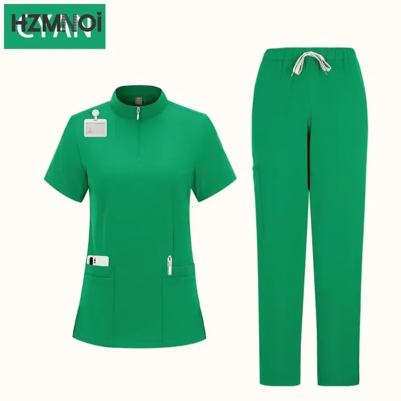 Scrub medico ben adatto Uniforme da donna Set di scrub Accessori infermieristici Abiti per chirurgia ospedaliera Clinica odontoiatrica Salone di bellezza Abbigliamento da lavoro