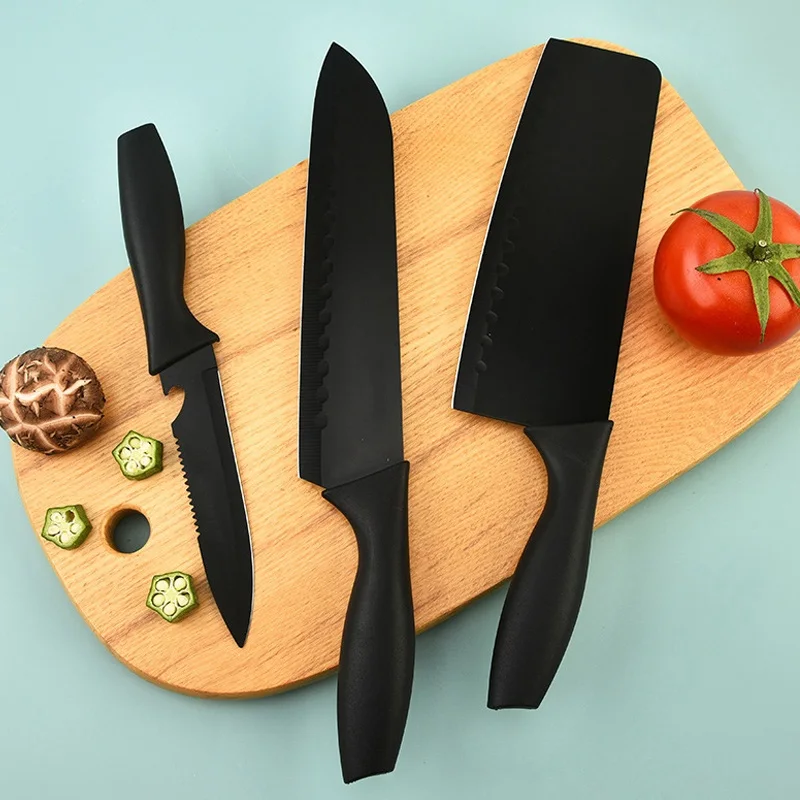 WXCOO Kitchen Knife Set Chef Knife Kitchen Utility Slicing Chopper Professional Meat Fruit Cutting Knives Butcher Knife