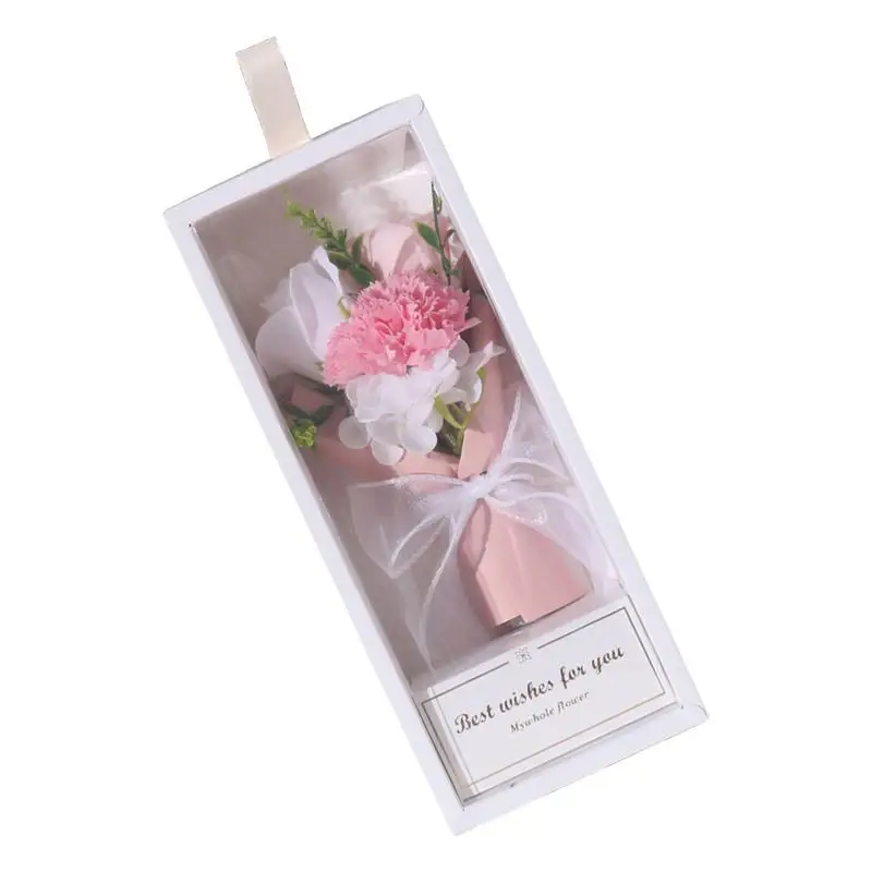 Rose Carnation Flowers Multipurpose Decorative Flower Box Rose Flowers Set Creative Floral Scented Bath Tools Artificial Bath