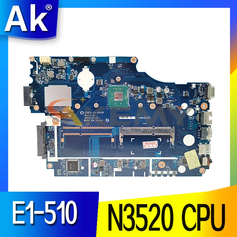 

For ACER Aspire E1-510 Laptop Mainboard LA-A621P NBY471100 SR1SG N2820 Notebook Motherboard Full Tested