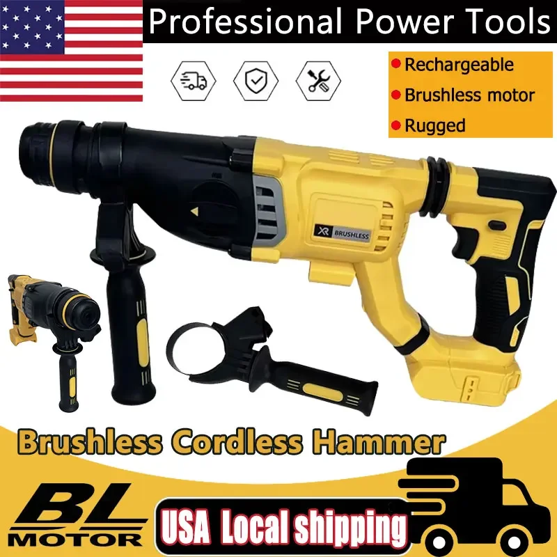 

Fit DEWALT DCH263 20V Brushless Cordless Hammer SDS PLUS D-Handle Rotary Electric Hammer Wall Concrete Drill Hole Power Tools