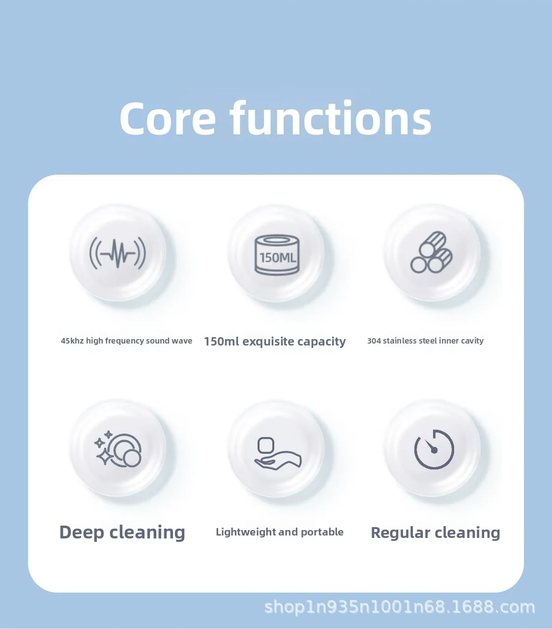2025 New Model Denture Ultrasonic Cleaner Multi-functional Braces