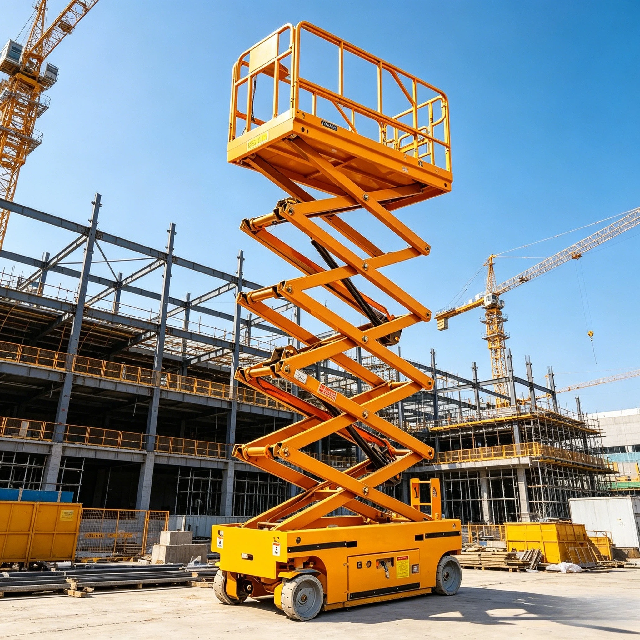 Electric Scissor Lift 4-16m Aerial Platform 6m 8m 10m 12m 14m Mobile Lifter Scaffolding Hydraulic Scissor Lift Customized