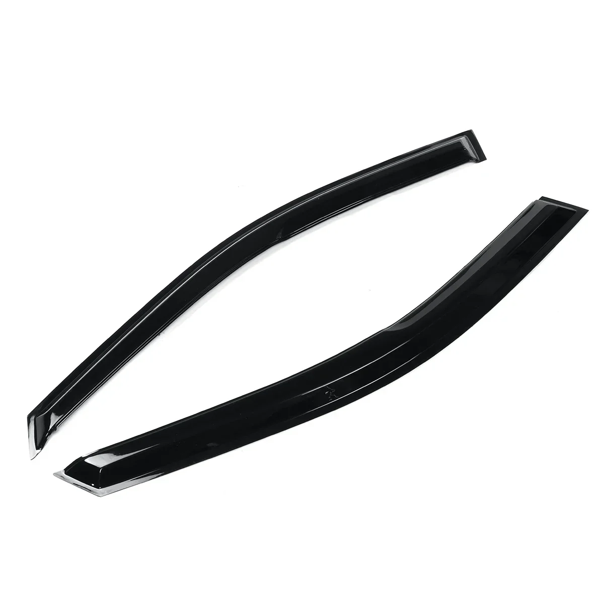 Protection de visière de fenêtre latérale de voiture noire, évent de protection contre la pluie, couverture de visière de porte, garniture pour Toyota RAV4 2006-2022, abris AwO2, nouvel ensemble